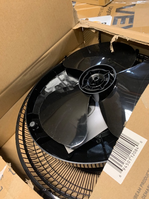 Photo 1 of ***PARTIAL SET - PRICE ADJUSTED***Holmes 12 Inch Oscillating Table Fan 3 Speeds 75 Degree Wide Angle Oscillation Adjustable 15 Degree Tilt Quiet Operation Home Office Bedroom Kitchen Black
