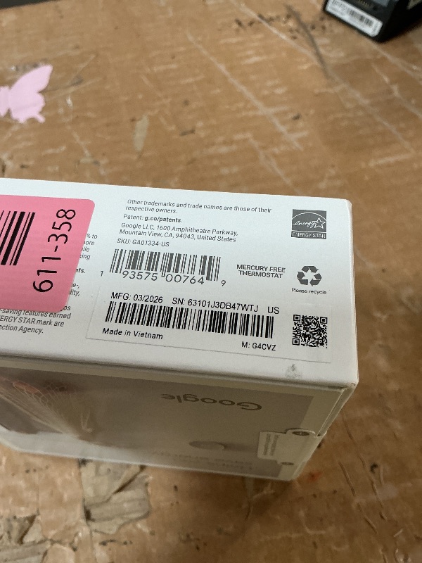 Photo 1 of ***FACTORY SEALED***
Google Nest Thermostat - Smart Thermostat for Home - Programmable Wifi Thermostat - Snow