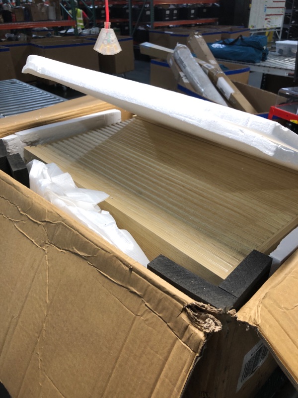 Photo 1 of ***MISSING PARTS***
***STOCK PHOTO FOR REFERENCE ONLY***
Ball & Cast 59.06"-90.55" Extendable Dining Table for 4-6,Modern Kitchen Oval Dinner Table with Removable Leaves Space Saving,Dining Room Table with Wood Strip Base for Kitchen Living Room,Oak
