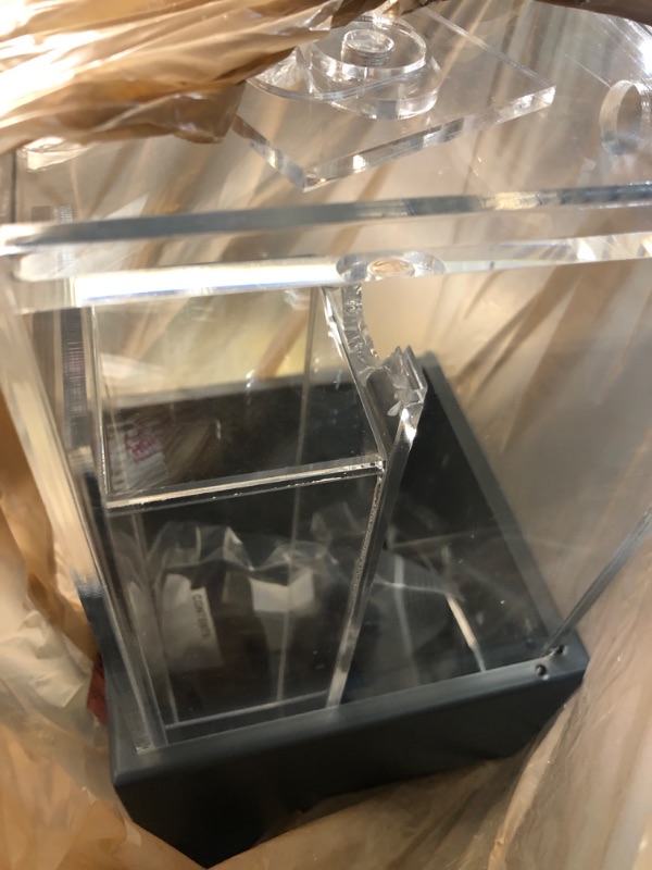 View 2 of ***FOR PARTS ONLY***
1.25 Gallon Acrylic Beverage Dispenser with Gray Metal Stand – Cold Drink Server with Ice Chamber & Stainless Steel Spigot