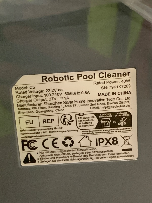 Photo 1 of (2026 Upgrade) Cordless Robotic Pool Cleaner, Automatic Pool Vacuum for Above Ground & Inground Pools, 170-Min Runtime, 3L Basket for Leaves & Debris, Auto-Parking, Powerful Suction up to 2000 Sq.Ft