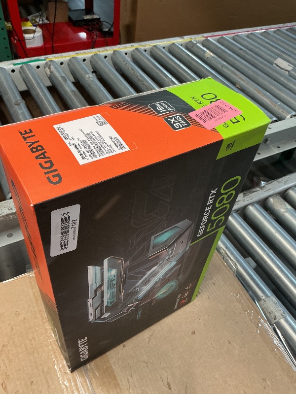 Photo 1 of ***MISSING PARTS***
GIGABYTE GeForce RTX 5080 Gaming OC 16G Graphics Card, WINDFORCE Cooling System, 16GB 256-bit GDDR7, GV-N5080GAMING OC-16GD Video Card
