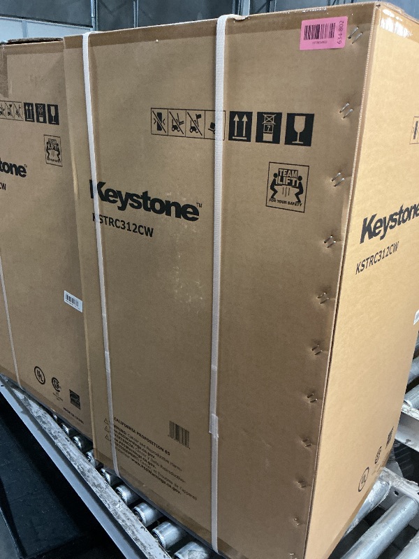Photo 1 of *** FACTORY SEALED ***Keystone New Standard 3.1 Cu. ft. 18.5 in W Compact Standard Door Refrigerator/Freezer, White, KSTRC312CW