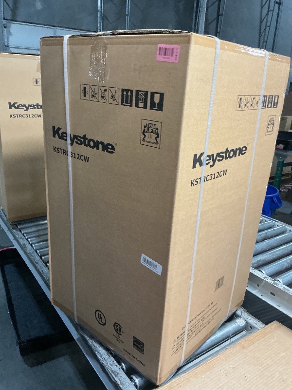 Photo 1 of *** FACTORY SEALED ***Keystone New Standard 3.1 Cu. ft. 18.5 in W Compact Standard Door Refrigerator/Freezer, White, KSTRC312CW