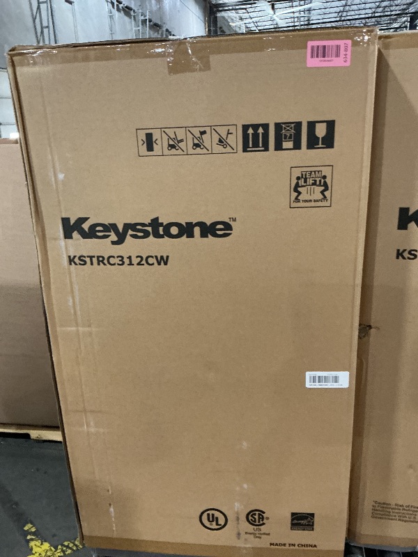 Photo 1 of *** FACTORY SEALED ***Keystone New Standard 3.1 Cu. ft. 18.5 in W Compact Standard Door Refrigerator/Freezer, White, KSTRC312CW