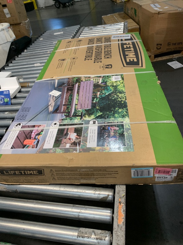 Photo 1 of ***FACTORY SEALED***LIFETIME 60139 Outdoor Convertible Bench, 55 Inch, Mocha Brown