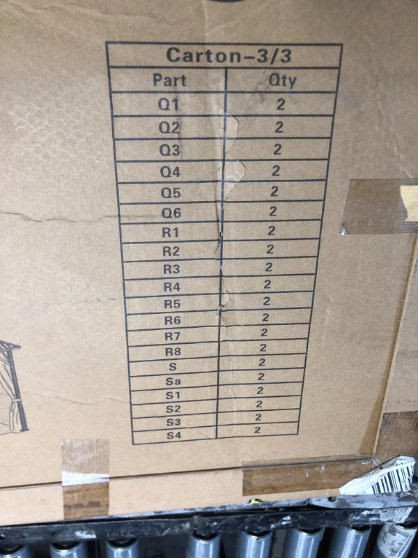 Photo 1 of ***FACTORY SEALED - OPENED FOR INSPECTION*** GarveeLife 10 ft x12 ft Hardtop Gazebo box 3 of 3