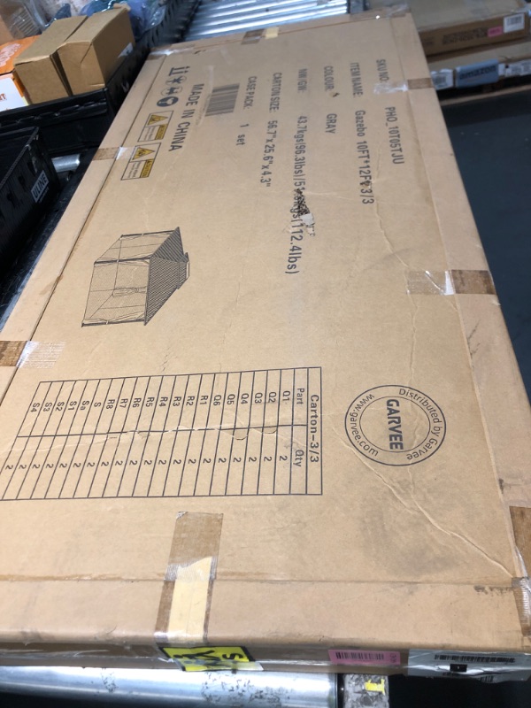 Photo 1 of ***FACTORY SEALED - OPENED FOR INSPECTION*** GarveeLife 10 ft x12 ft Hardtop Gazebo box 3 of 3