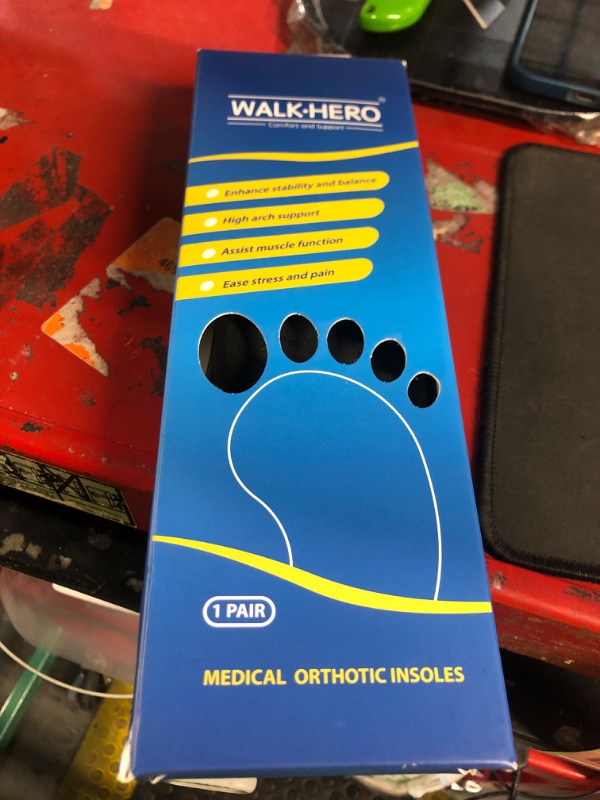 Photo 1 of **MISSING LEFT SIDE**(READ NOTES)
Plantar Fasciitis Feet Insoles Arch Supports Orthotics Inserts Relieve Flat Feet, High Arch (Mens 7-7 1/2 | Womens 9-9 1/2)
