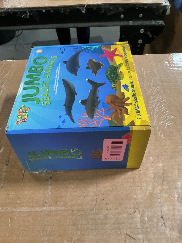 Photo 1 of ***MISSING PARTS***
Learning Minds Jumbo Sea Animals - Set of 7 Educational Ocean Fish Toys for Kids - Shark, Whale, Dolphin, Octopus Animal Figures - Toy Fish & Sea Creatures for Toddlers - Age 18 Months +