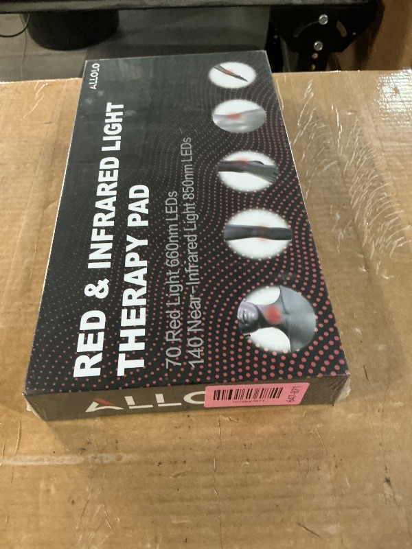 Photo 1 of *** factory sealed***ALLOLO Red Light Therapy for Body, 3 in 1 LEDs Red Light Therapy Belt with Timer Remote Control, 660nm 850nm Infrared Light Therapy Pad for Body Waist Shoulder Knee, 12.6" x 6.3" Large Area