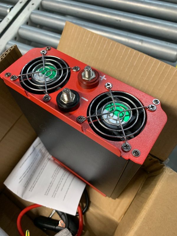 Photo 1 of ***FOR PARTS ONLY NON FUNCTIONAL***
1500W Power Inverter 12V DC to 110V/120V AC Converter, Peak Power 3000W Car Inverter with LCD Display, 2 AC Outlets, 3.1A USB Port for Vehicles, Camping, Travel, Emergency Use