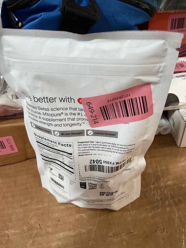 Photo 1 of ***EXPIRES 8/27***NO REFUND IF RETURNED OPENED***
Timeline Mitopure Urolithin A Supplement Gummies - Clinically Proven Support for Healthy Aging Cellular Energy Muscle Strength and Longevity