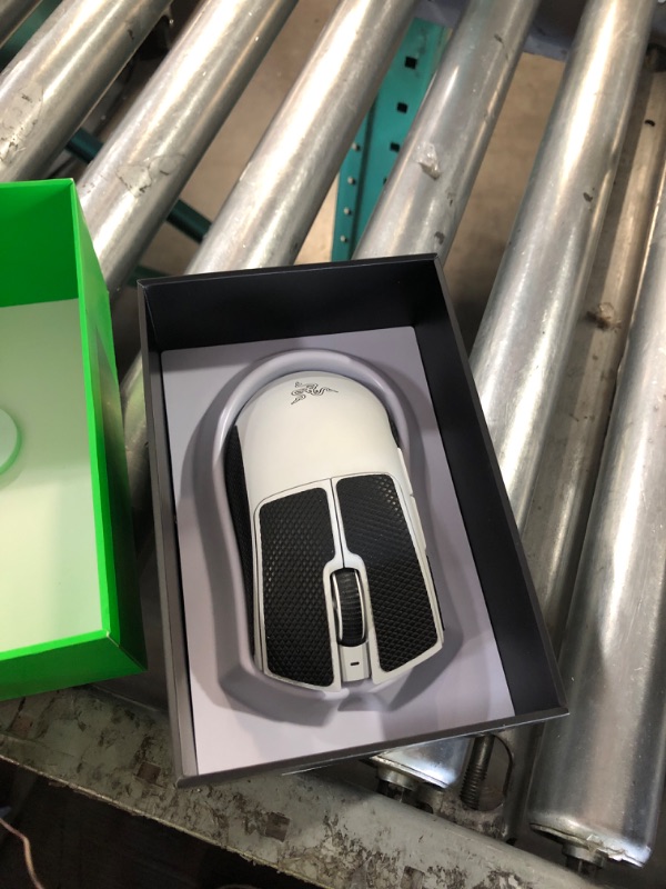 Photo 1 of ***FACTORY SEALED - OPENED FOR INSPECTION***Razer DeathAdder V3 Pro Wireless Gaming Mouse: 64g Lightweight Ergonomic - 30K DPI Optical Sensor - Gen-3 Optical Switches - 8 Programmable Controls - Up to 90 Hr Battery - White