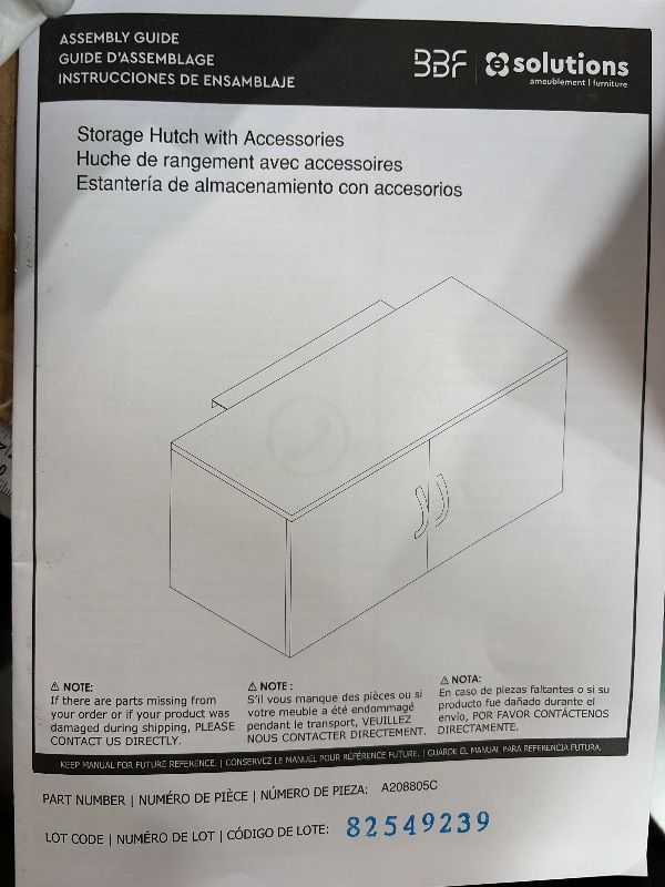 Photo 1 of ***STOCK PHOTO FOR REFERENCE ONLY***

Safco Mirella Storage Cabinet