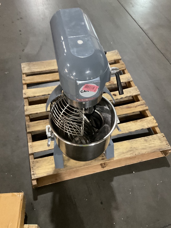View 2 of ***MISSING PARTS***Commercial Food Mixer, 30Qt Commercial Dough Mixer, 1250W Stainless Steel Bowl Heavy Duty Food Mixer with 3 Speeds Adjustable, Dough Hook Whisk Beater Included, Perfect for Bakery Pizzeria