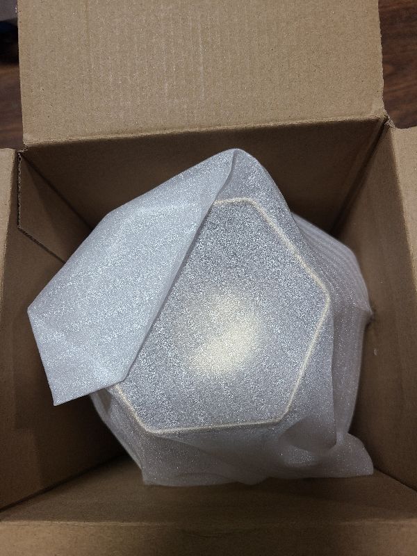 Photo 1 of 2 Pcs Metal Hexagon Shaped Geometric Design Tea Light Votive Candle Holders, Iron Hollow Tealight Candle Holders for Vintage Wedding Home Decoration, Gold (S + L)