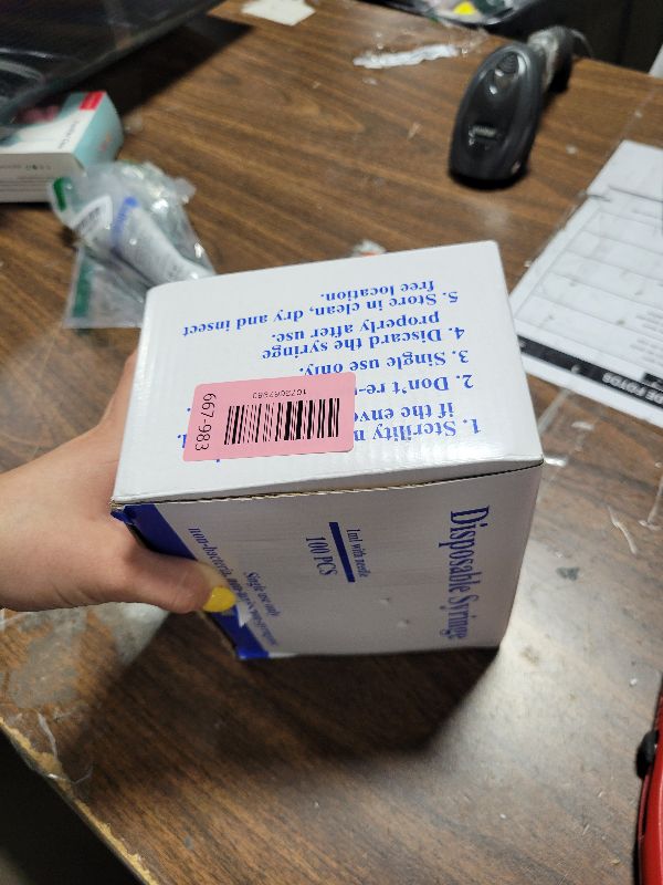 Photo 1 of 100 Pack 1ml/cc 31Ga Lab Supplies, Individually Package