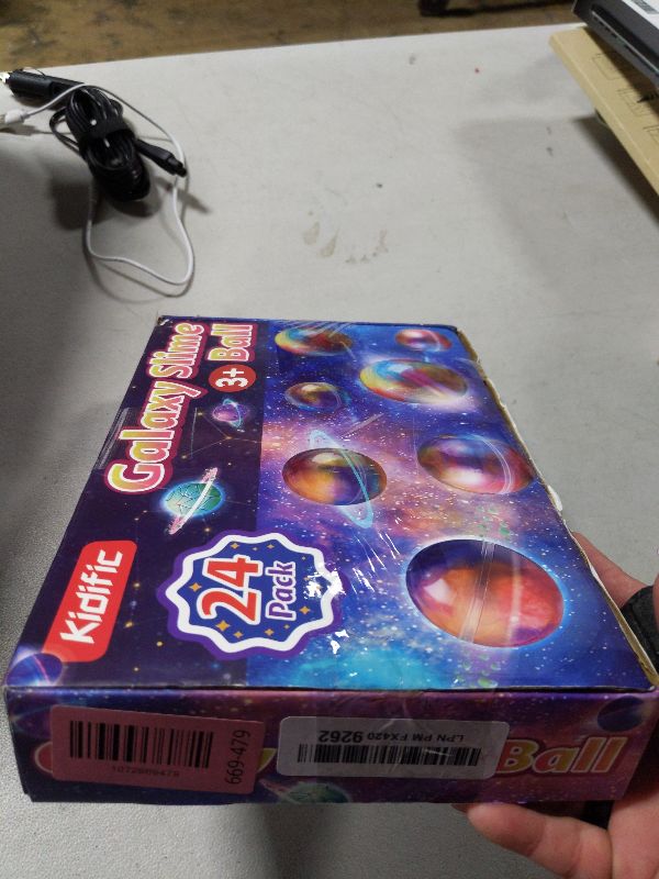 Photo 1 of 24 Pack Galaxy Slime Party Favors, Non-Sticky, Stress Relief Treasure Box Toys for Classroom Prizes Party Supplies, Student Gifts Birthday Goodie Bags Stuffers for Kids Teens Boys Girls 4-8, 8-12