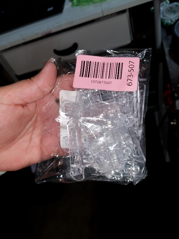 Photo 1 of 20pcs Plastic Locking Shelf Support Pegs,6.9mm Shelf Pins,Self-Locking Bracket Clips,Clear Shelf Pegs for for Kitchen Cabinet Furniture Book Shelves,6.9mm Peg x 3/4" Thick Shelves