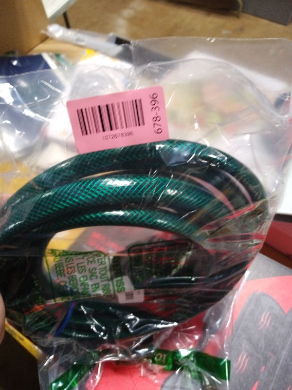 Photo 1 of 15FT Lightweight PVC Garden Hose: 1/2 Inch Flexible Hose with 3/4 Inch GHT and Shut Off Valve - Leak-Proof Design with Washers and Repair Connector for Small Yard Car Washing