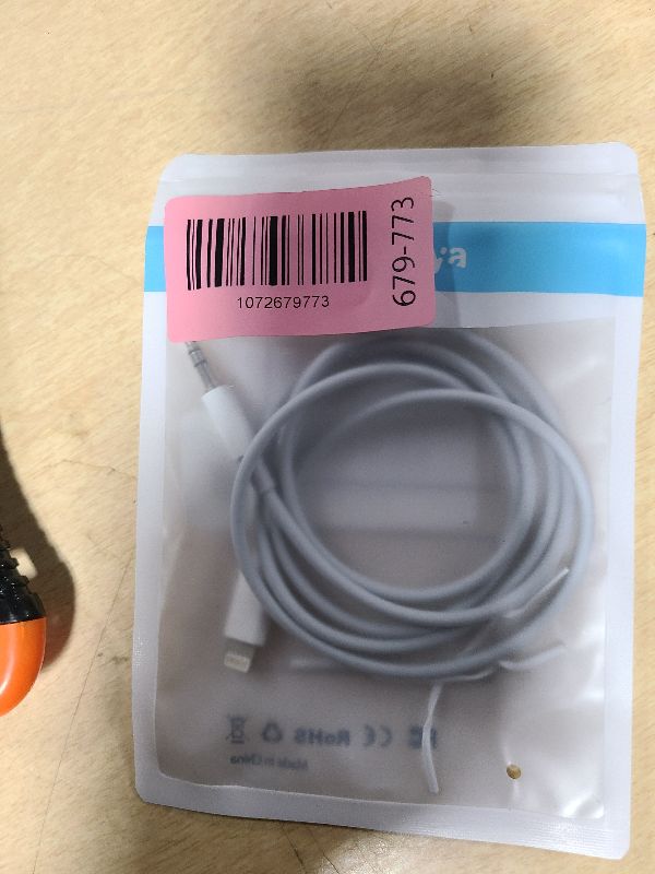 Photo 1 of (Apple MFi Certified) iPhone AUX Cord,Lightning to 1/8 Inch Audio Cable,3.3ft, Headphone Jack Adapter Male Aux Stereo Audio Cable Compatible for iPhone 14/13/12/11/XR/X/8/7 (White)