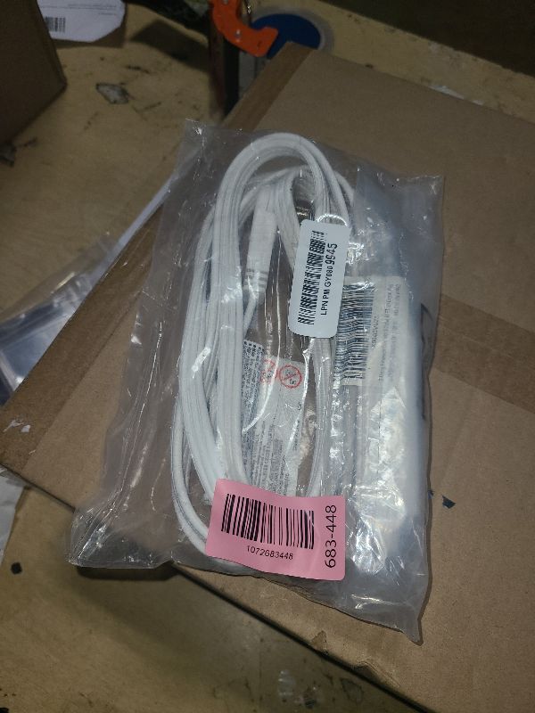 Photo 1 of 2-Pack 2 Prong Extension Cord 15FT, 90 Degree Plug, SPT-2, Flat Nylon Braided Power Extension Cord With 3 Outlets, Multiple Outlets with Tamper Guard, ETL Listed, Outlet Saver, 16 Gauge Wire, 13A/125V