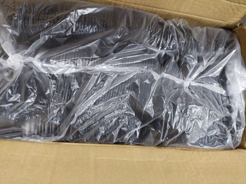 Photo 1 of 1,000 Plastic Disposable Sporks Bulk Black Medium Weight Disposable Silverware Plastic Cutlery Spork