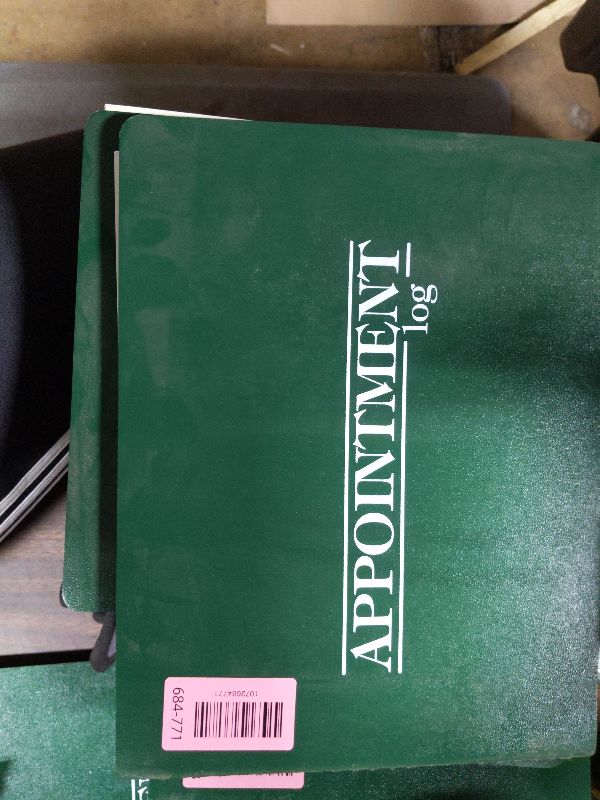 Photo 1 of 2026 Medical Arts Press® 8 1/2" x 11" 2 Column Daily Appointment Log, Green (3109826)