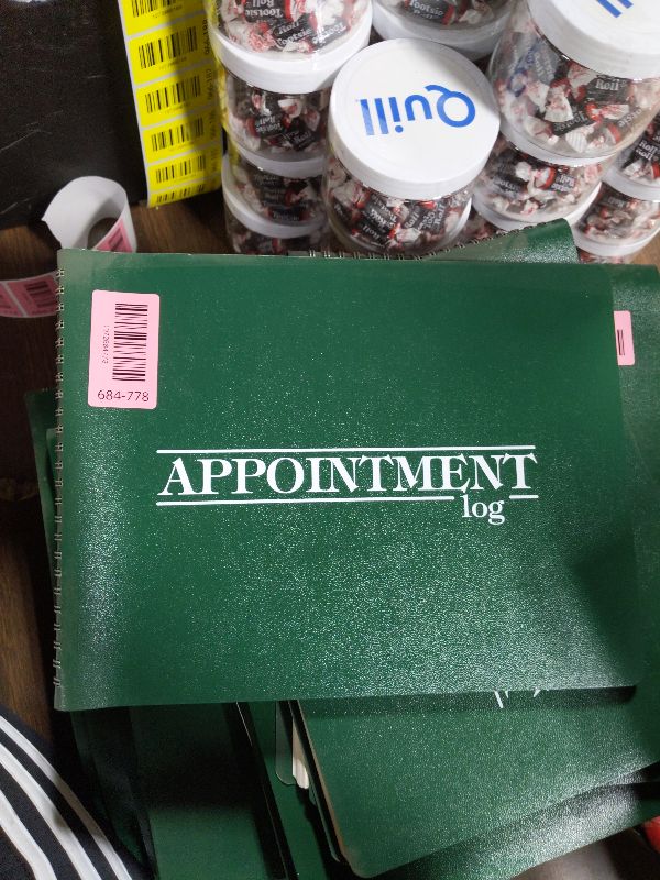 Photo 1 of 2026 Medical Arts Press® 8 1/2" x 11" 2 Column Daily Appointment Log, Green (3109826)