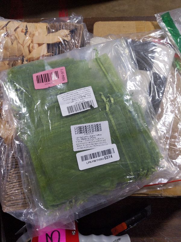 Photo 1 of 100Pcs Fruit Protection Bags, 4×6inch Fruit Netting Bags for Fruit Trees, Green Fruit Netting Cover Drawstring Mesh Bags Pest Barrier for Strawberry Blueberry Small Fruit