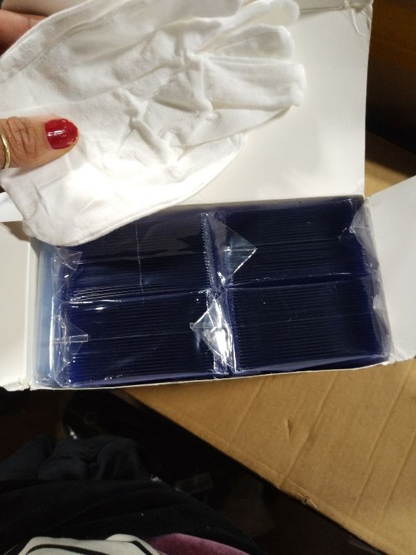 Photo 1 of 200 Card Sleeves Top Loaders for Cards, 3"X4" Toploaders for Cards, Premium Baseball Card Protectors Hard Plastic for Sports and Game Cards (100 Top Loaders + 100 Clear Sleeves)