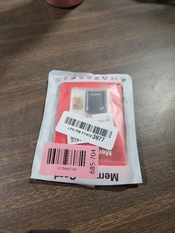 Photo 1 of 2 Pack Memory Card 64GB with Adapter, High Speed TF Card, UHS-I C10 A1 Memory TF Card for Tablet/Mobile Phone/Camera/Car Audio/Game Console (TF162 Red Gold 64GB)