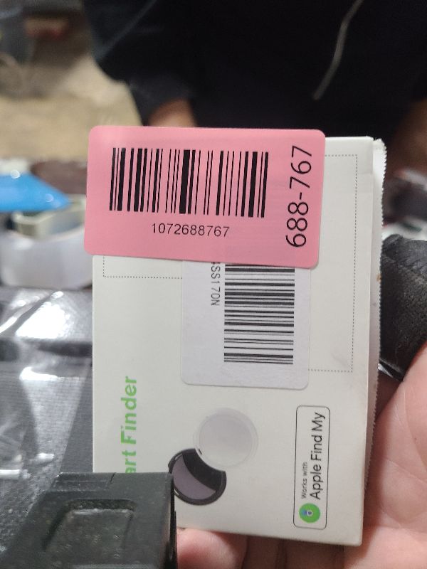 Photo 1 of 2 Pack Tracker Tags [Apple MFi Certified] Pair with Apple Find My (iOS Only) Bluetooth Air Smart Tags Key Finder Item Locator Waterproof Finder Worldwide Tracking for Pets Wallet Backpack Dogs Luggage