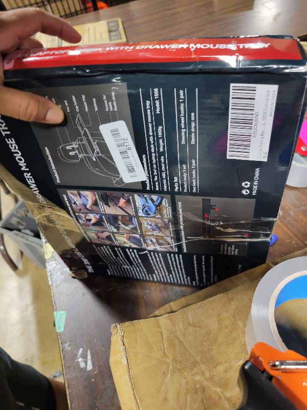 Photo 1 of 2 in 1 Car Steering Wheel Tray / Back Seat Headrest Tray for Eating Food Drink and Writing Laptop Work, XERGUR Black Car Desk