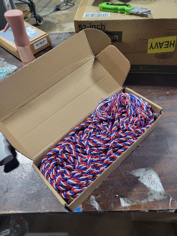 Photo 1 of 24 Pack Graduation Honor Cords with Tassels - 68 Inch Braided Cords Bulk for High School College University - Bachelor, Master, Doctoral Ceremony (Red White and Royal Blue)