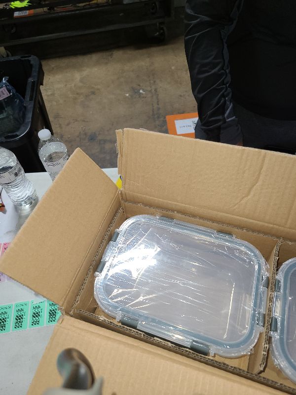 Photo 1 of [8-Pack,30 oz]Glass Meal Prep Containers,Glass Food Storage Containers,Airtight lunch Containers with Lids, Microwave, Oven, Freezer and Dishwasher