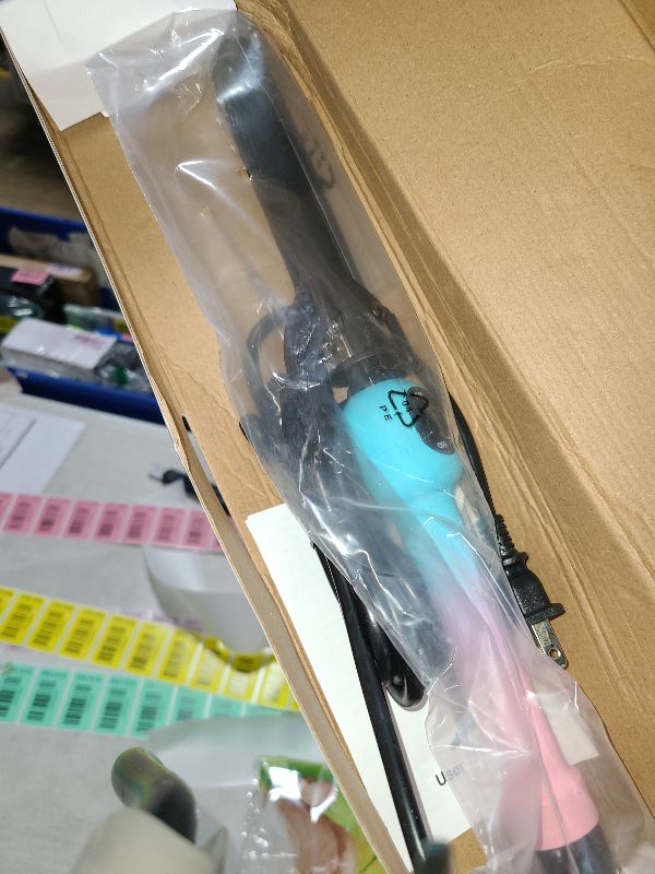 Photo 1 of 1 Inch Ceramic Curling Iron for Short Hair & Long Hair, Hair Curler with Temp Dial 280-450°F for Defined Curls, Dual Voltage, Gradient Color