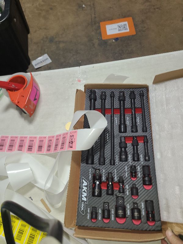 Photo 1 of 20 Piece Locking Impact Socket Extension Set, 3" 6" 9" Extension Bars, 1/4" 3/8" 1/2" Drive, Quick Release Locking Collar, Cr-v Steel, Universal Joints, Bit Socket Adapters, Socket Adapters