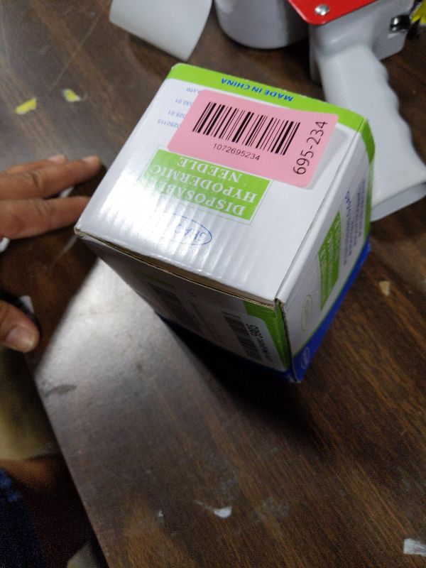 Photo 1 of 100 Pcs 21 Gauge 1.5 Inch Disposable Needles with Cap for Lab Measuring Scientific and Industrial Dispensing Needle, Individually Sealed Packaged