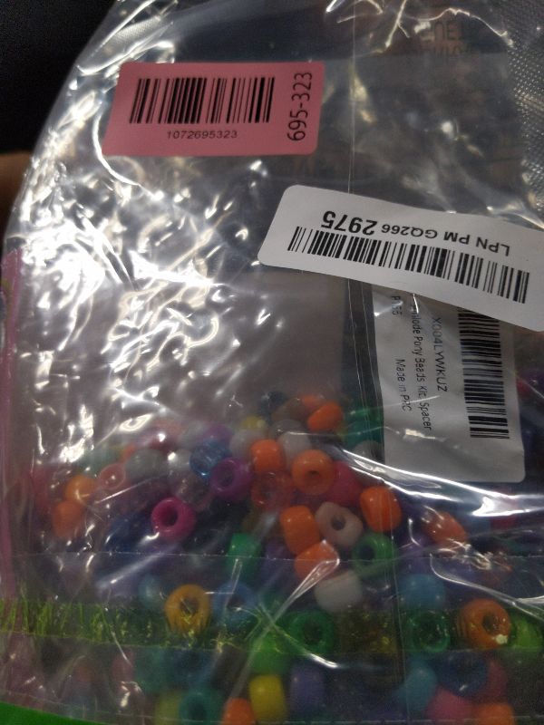 Photo 1 of 1000+PCS Assorted Pony Beads for Bracelets, 9mm Acrylic Rave Kandi Bead Bulk with Cute Heart Star Butterfly Fun Shaped Beads for Hair Braid Keychain Charms Jewelry Making DIY Crafts