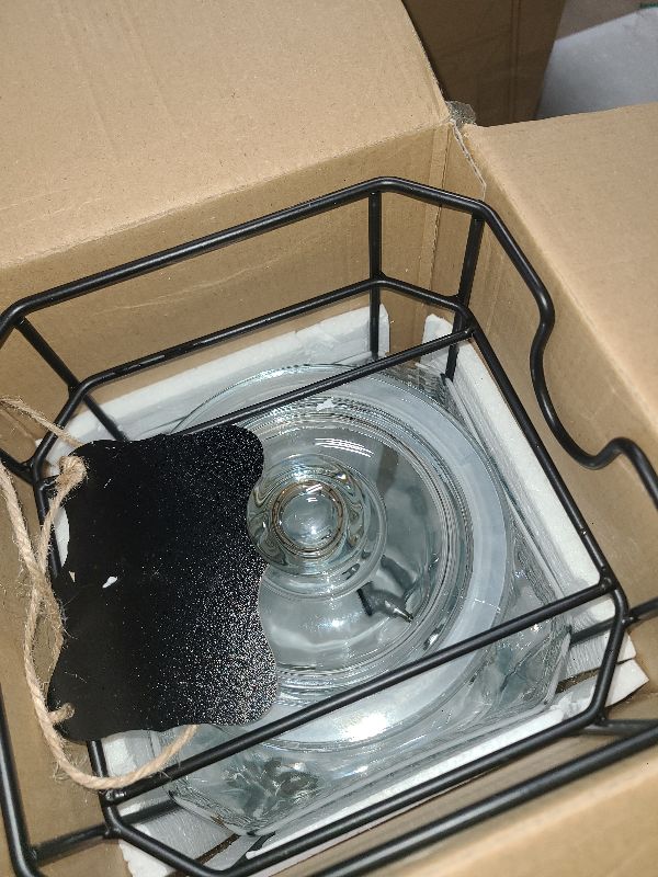 View 2 of 2 Gallon Glass Drink Dispenser, Drink Dispensers for Parties, Beverage Dispenser with Stand and Glass Lid, 100% Leakproof Spigot, Ideal for Lemonade, Juice, Laundry Detergent Dispenser