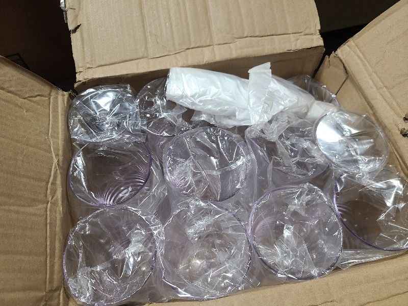 Photo 1 of 12 Pcs Plastic Hurricane Glasses 15oz Break Resistant Drinking Glasses Reusable Pina Colada Glasses Clear Cups Cocktail Wine Margarita Tropical Beer Juice Beach Party with 160 Pcs Cocktail Pick Stick