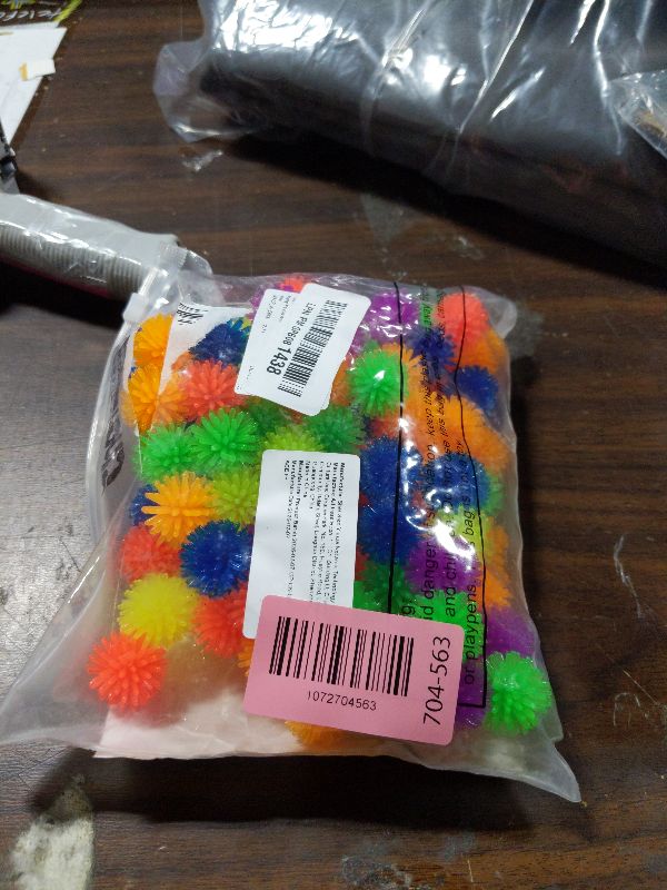 Photo 1 of 100 Pcs Spiky Hedge Balls Multicolor Small Porcupine Ball Mini Stress Relief Calming Fidget Toys Soft Sensory Bright Assorted Colors for Birthday Party Favors Home Office