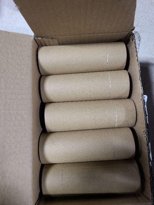 Photo 1 of 10 Pcs 75g/2.5oz Paperboard Deodorant Tubes Refillable Cardboard Tubes Empty Solid Perfume Container Lotion Sticks Jars for DIY Cosmetic Samples Deodorant - Brown