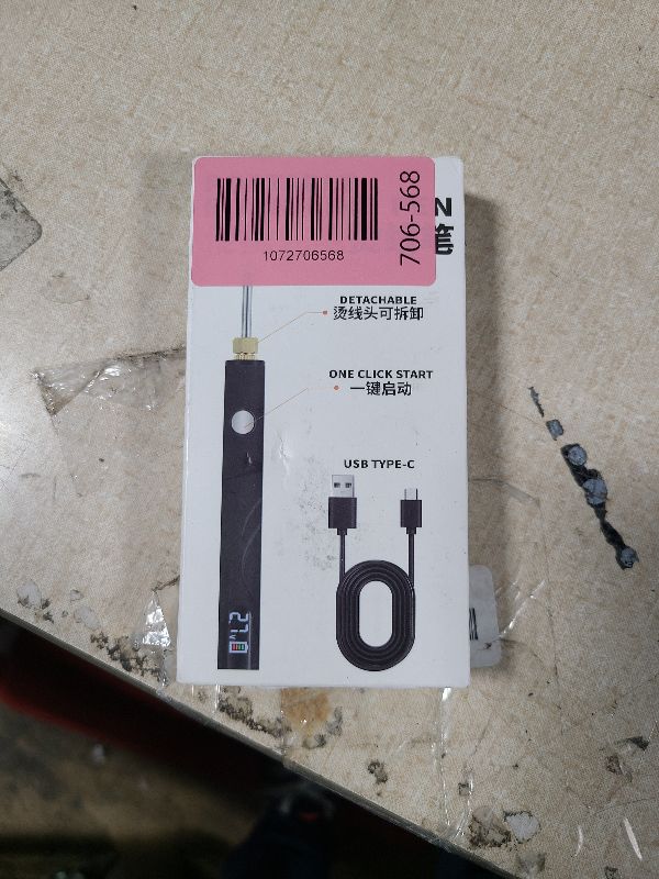 Photo 1 of 2025 Rechargeable Thread Burner kit Digital Thread Zapper Tool Burning Pen For Beading Leather Craft Sewing Weaving And Stringing Wooden Board Hot Stamping Molten Wax Carving(Purple)