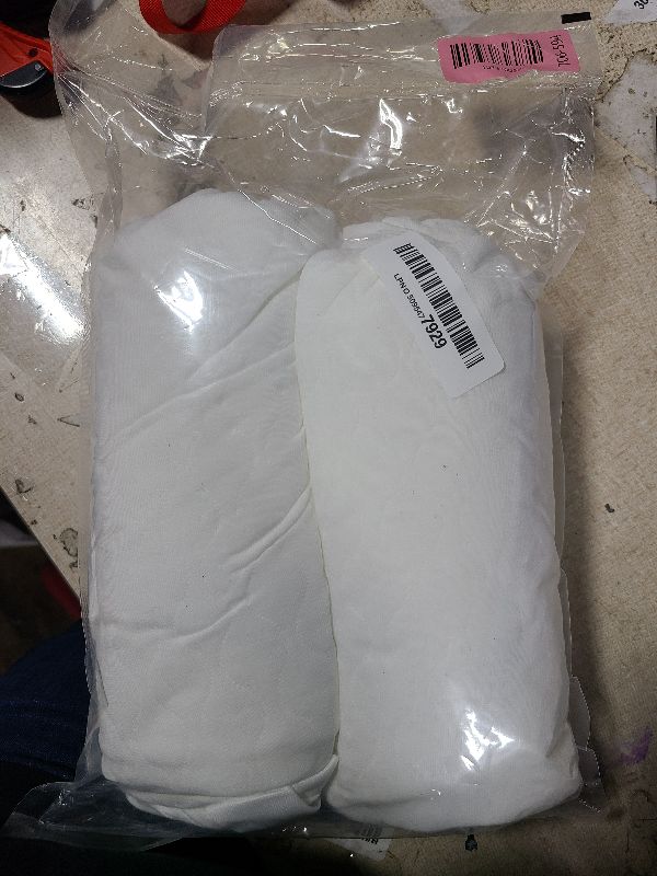 Photo 1 of 2-Pack Waterproof Crib Mattress Protector Cover Fitted - Quiet Baby Crib Mattress Pad Sheets, 52" x 28" Soft Quilted Cotton Baby Sheet, Machine Washable, Easy Fit, Durable (Soft White/Mavy)