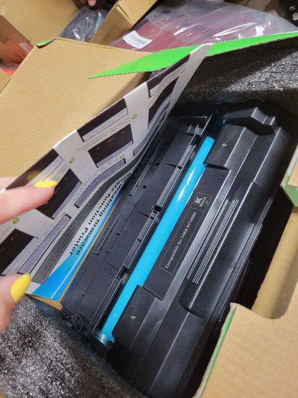 Photo 1 of 148A Toner Cartridge Black MFP 4101fdw Compatible for HP LaserJet 148 148A 148X W1480A Toner for HP LaserJet Pro 4001n MFP 4101fdw 4101fdn 4001dw 4001dn Printer High Yield Ink with Chip 2 Pack