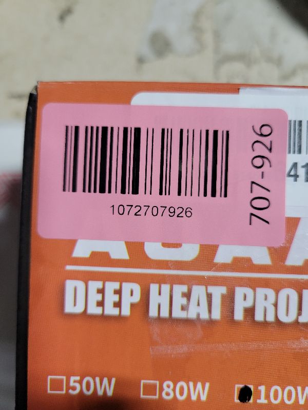 Photo 1 of 100W Deep Heat Infrared Projector Lamp for Reptiles, Emits both Infrared A & B Wavelengths, Reptiles Basking Light Heat Lamp Bulbs with Reflector for Bearded Dragons, Turtles, Snakes, Lizards, etc.