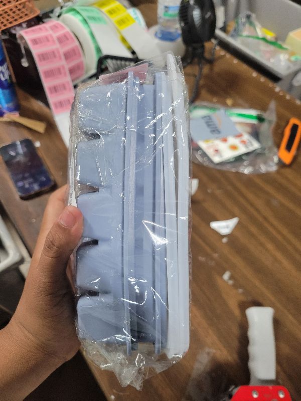 Photo 1 of 2 Tbsp Silicone Freezer Molds - Perfect for Storing Garlic, Herbs, Ginger, Pesto, Tomato Paste, Lemon Juice, Purees and More - Silicone Food Freezer Tray (Blue 2 Pack)